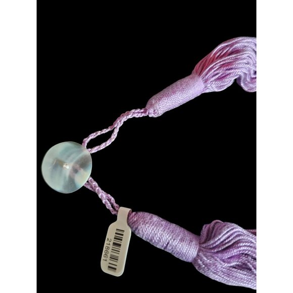 Shell/Lavender Collar Necklace/Earring Set - Picture 12 of 16